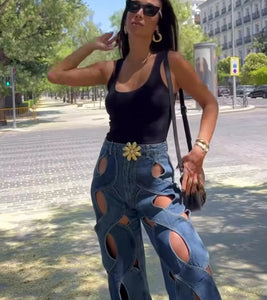 Calca Jeans Trevo