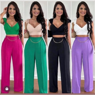 Calça pantalona Duna