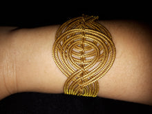 Carregar imagem no visualizador da galeria, Bracelete entrelaçados capim dourado