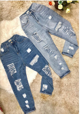 Calça Jeans sem Lycra Customizada