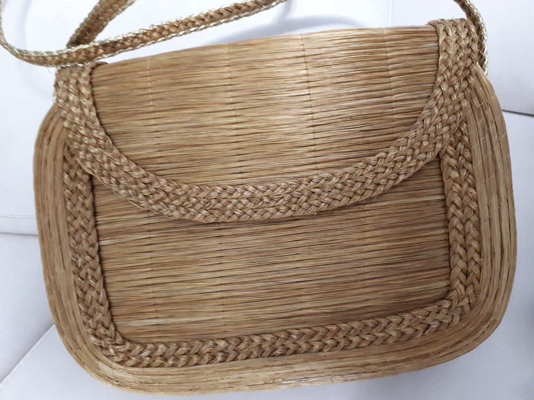 Bolsa de Capim Dourado Retangular Pasta