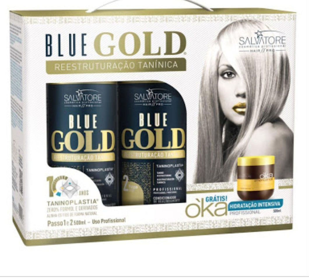 Kit progressiva blue gold 500ml +mascara 500gr