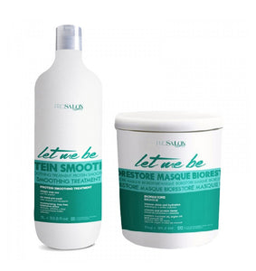 Kit Progressiva sem formol + Hidratação let me be protein smoothing 1 litro