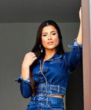 Carregar imagem no visualizador da galeria, Mini Jaqueta Jeans Águia