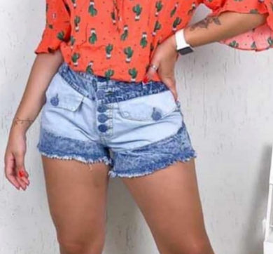 Shorts jeans bicolor
