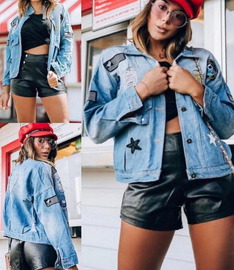 Jaqueta Jeans Customização