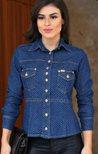 Carregar imagem no visualizador da galeria, Camisa Jeans Poá Helen