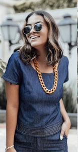 Blusa Jeans Frida