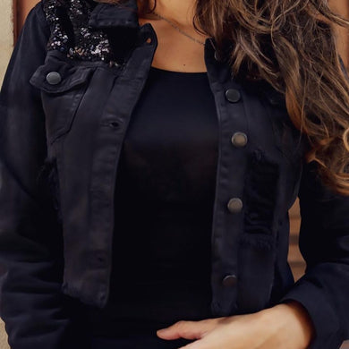 Jaqueta Black Paetê Luxo