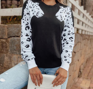 Blusa manga longa onça