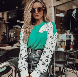 Blusa manga longa onça