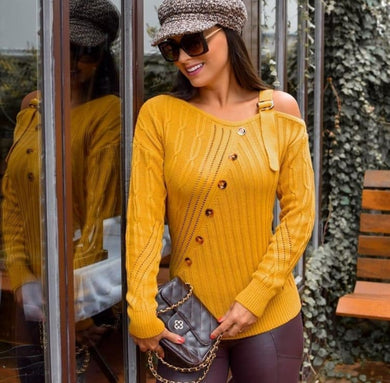 Blusa modal Georgete fivela