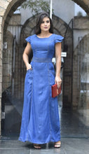 Carregar imagem no visualizador da galeria, Vestido Longo Jeans Elaine