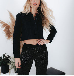 Calça Jeans Paetê Karina