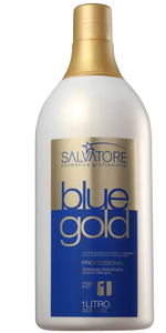 Salvatore Progressiva Blue Gold Shampoo - APENAS Passo "1"  1000 ml