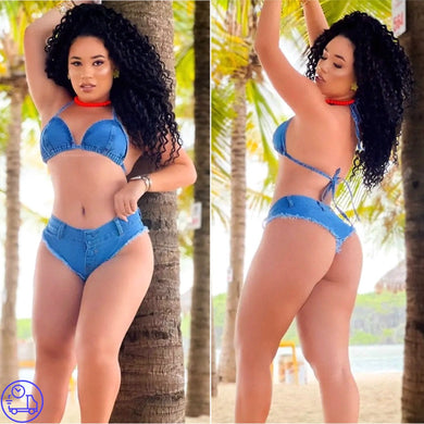 Biquini Jeans Garota Morena