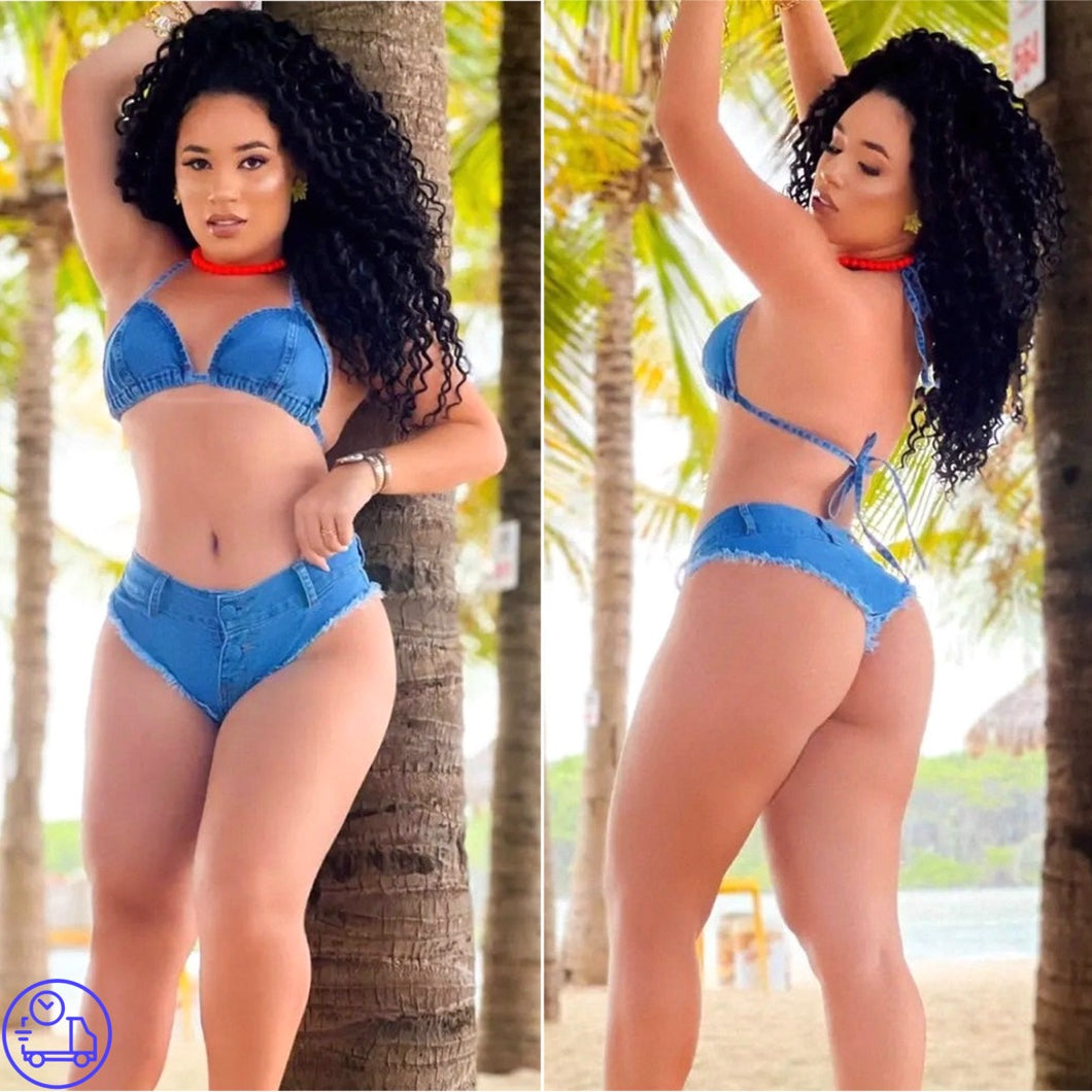 Biquini Jeans Garota Morena
