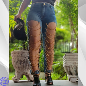 Calça Jeans Folk