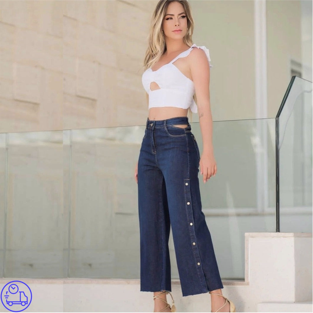 Calça Jeans Pantacourt Cacau
