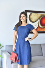 Carregar imagem no visualizador da galeria, Vestido Jeans Midi Lucimar