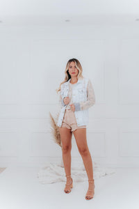 Jaqueta Paête & Jeans Liria