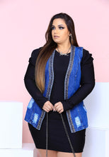 Carregar imagem no visualizador da galeria, Colete Jeans Bordado Zuleika