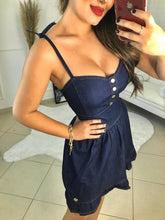 Carregar imagem no visualizador da galeria, Vestido Jeans Babado Emília