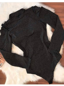 Body Lurex Manga Bufante