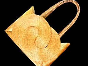 Bolsa infinito dourado