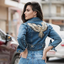 Carregar imagem no visualizador da galeria, Mini Jaqueta Jeans Águia