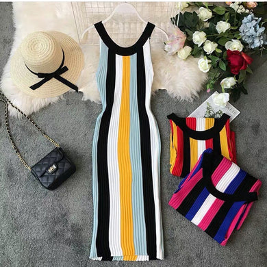 Vestido Canelado