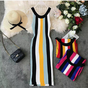 Vestido Canelado