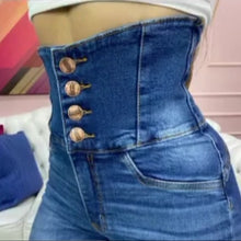 Carregar imagem no visualizador da galeria, Calça Jeans Cinta Cintura Alta