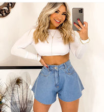 Carregar imagem no visualizador da galeria, Shorts Flare Jeans