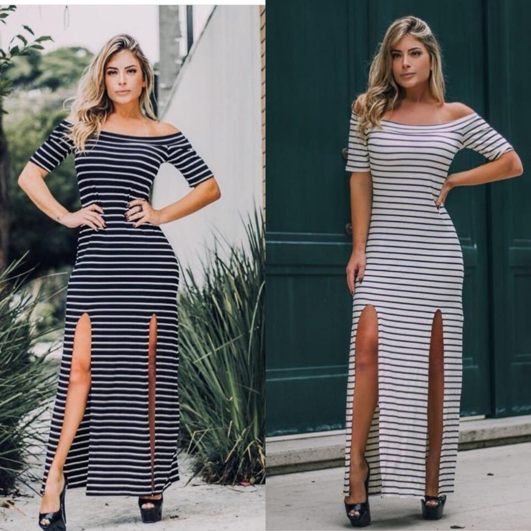 Vestido Longo em Malha Sabrina