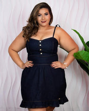 Carregar imagem no visualizador da galeria, Vestido Jeans Babado Emília