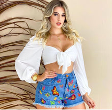 Carregar imagem no visualizador da galeria, Shorts Jeans Natureza