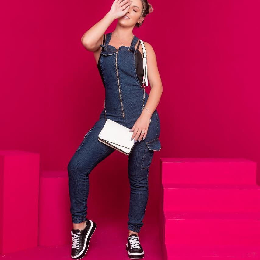 Jardineira Jeans Albertina