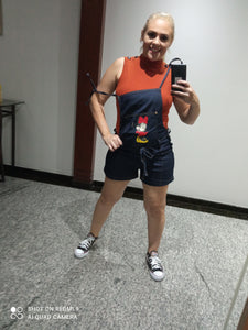Jardineira jeans minimic