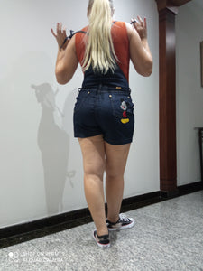Jardineira jeans minimic