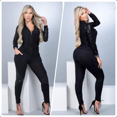 Conjunto Crepe & Paetê