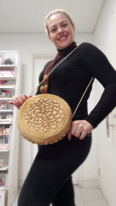 Bolsa capim dourado disco