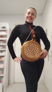 Bolsa capim dourado disco