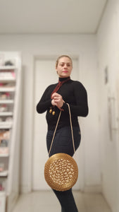 Bolsa capim dourado disco