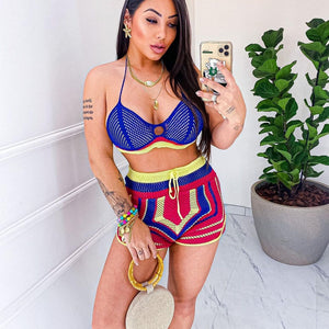 Conjunto crochê praia grande