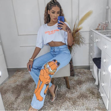 Calça Jeans Garfield