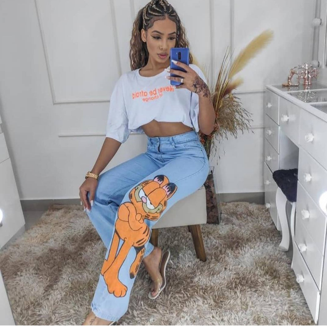 Calça Jeans Garfield
