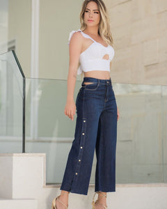 Calça Jeans Pantacourt Cacau