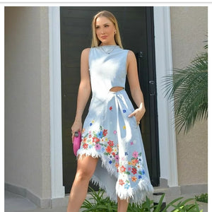 Customização de vestido sales jeans