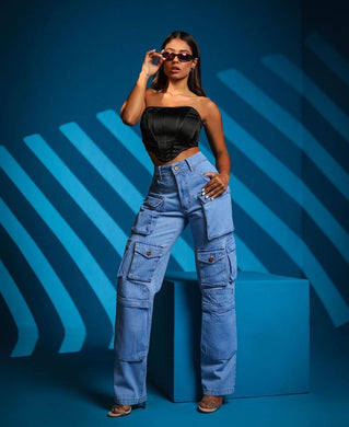 Calça Wide Leg  Rastafari